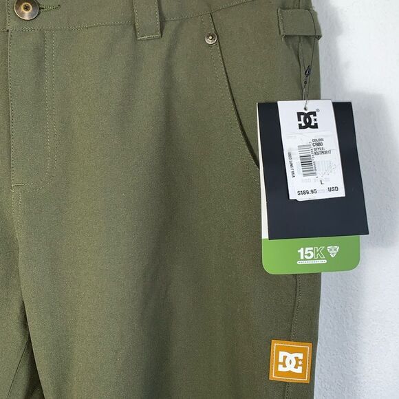 NWT DC Women’s Viva 15K Shell Snow Snowboarding Pants Olive Green Sz L - Picture 4 of 16